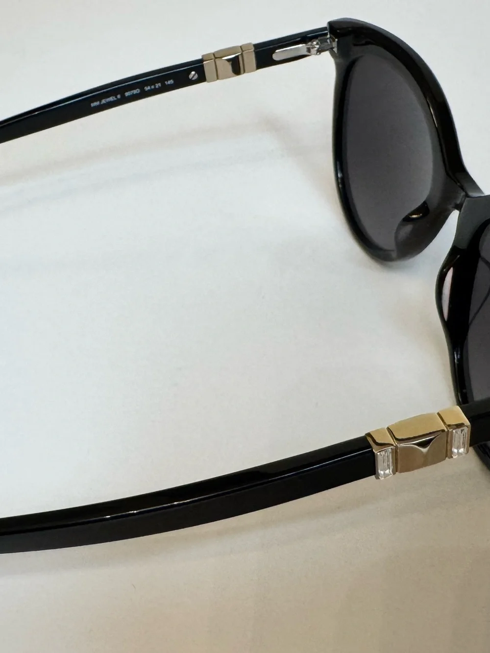 Max Mara MM Jewel II Black Cat Eye Sunglasses Classic Luxury Italy